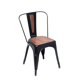 Stool Dinning Chair With Perque Wood seat
