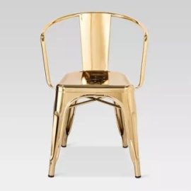 Medium Coffee Metal Chair